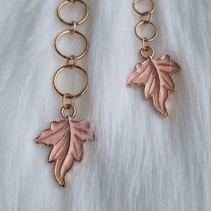 Knitting row counter Coral Leaf | Chain row counter | 4, 6, 8, 10, 12 rings | customizable
