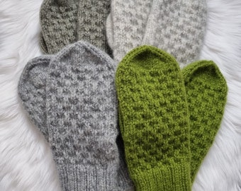 Aurora Felted Mittens - knit pattern|Mittens pattern|Instant Download|Beginner friendly|Felted Mittens|Winter mittens|Easy knitpattern|