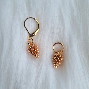 Puede incluir: Un par de pendientes de tono dorado con un diseño de piña. Los pendientes tienen un cierre de gancho.