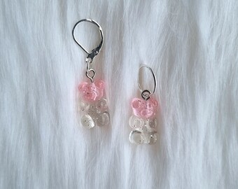 Gummy Bear stitch markers | Progress keepers | Knitting accesories | Pink gummy bear