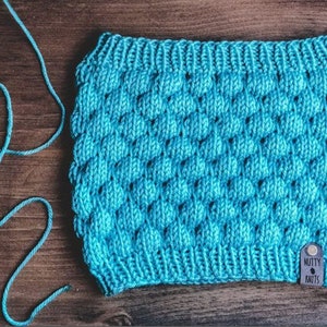 BUBBLE COWL - knit pattern|Cowl pattern|Instant Download|Beginner friendly|Winter knit|Simple knitting pattern
