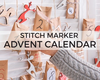 Advent Calendar 2023 | Stitch marker calendar | Gift for the knitter | Christmas Calendar |