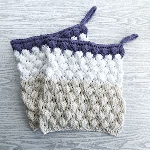 Bubble Potholder - knit pattern|Potholder pattern|Instant Download|Beginner friendly|Interior knit|Simple knitting pattern