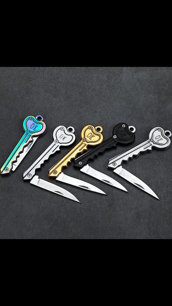 Knife Keychain Etsy
