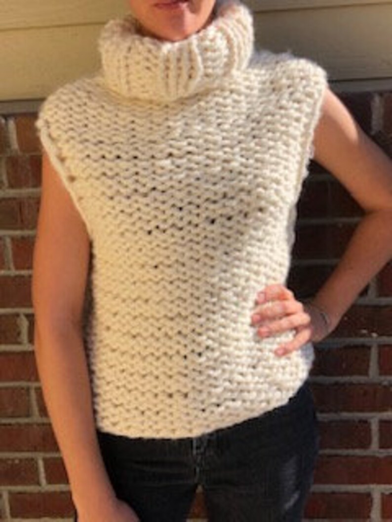 Chunky Knit Sweater Vest