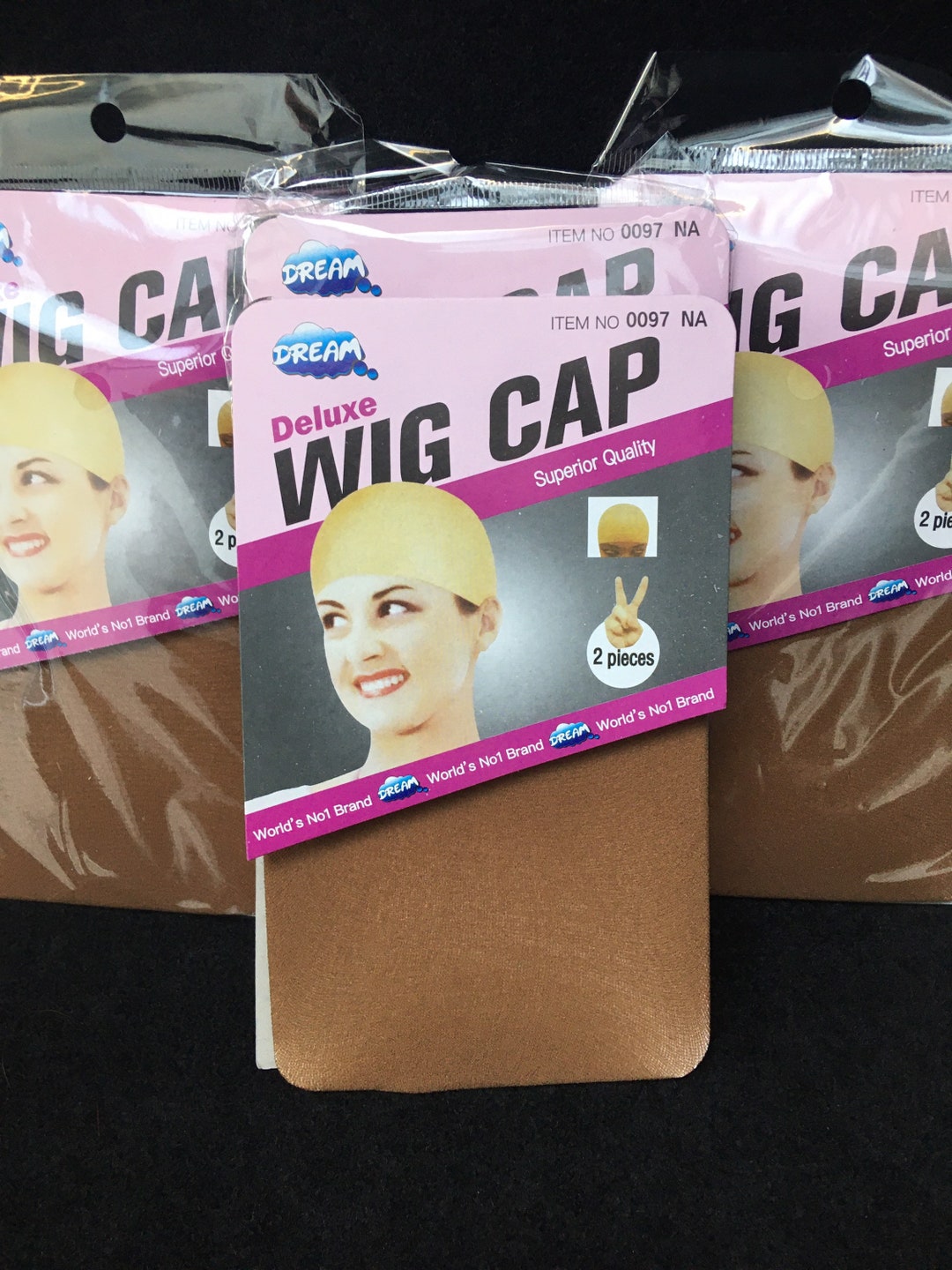 2 Pack Wig Cap Light Brown Etsy