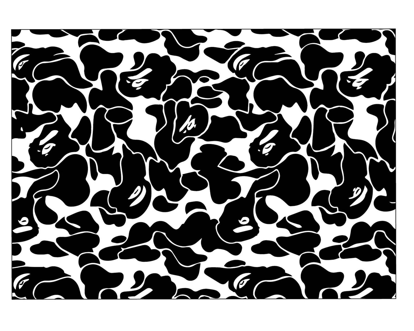 Bape vinyl stencil Bape print stencil for shoes Etsy