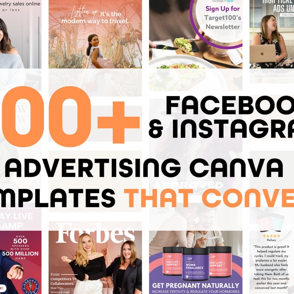 100+ Facebook Ad Canva Templates, die umwandeln