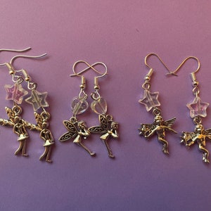 Star/Heart Fairy Earrings