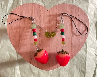 Strawberry Phone Charm!