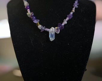 Purple Gemstone Necklace