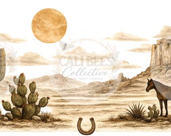 Desert Range Cowboy Western Rustic Tumbler Wrap | PNG| UV DTF| Digital Download | 16oz 20oz