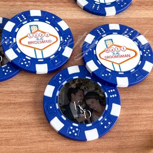 Las Vegas Wedding Poker Chips, Casino Party Poker Chips, Bridesmaid Proposal Gift, Groomsmen Gift, Drink Token, Vegas Wedding Favors