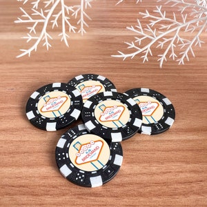 Pokermarker för bröllop i Las Vegas, pokermarker för marskalken i kasinot, present att vara min best man, frieripresent för brudtärnor, bröllopsgåvor bild 3