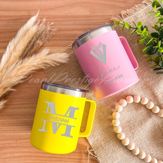 Groosman voorstelcadeau lasergegraveerde koffiemok ontwerplogo tekstbeker beker zomervakantie afstudeercadeau campingbeker Etsy Nederland