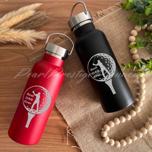 Custom Golf Water Bottle, Golf Engraved Tumbler, Stainless Steel Sports Tumbler, Insulated Tumbler, Golf Team Gift, Travel Mug