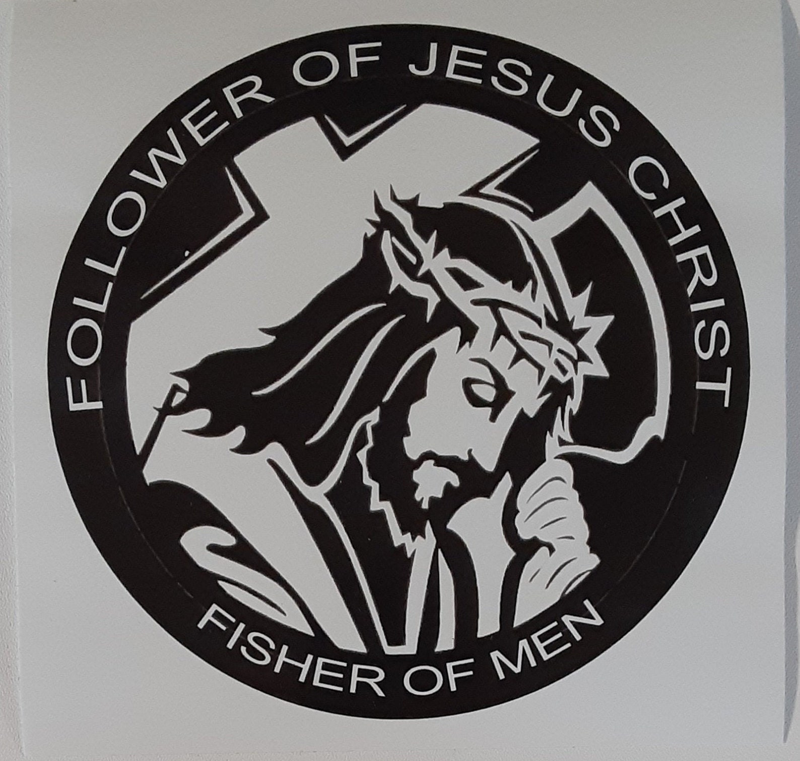 Jesus Fisher of Men Decal Sticker sign | Etsy