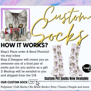 Custom Socks | Custom Dog Socks | Custom Pet Socks | Funny Pet Socks | Funny Socks | Face Socks | Personalize Photo Socks with your face