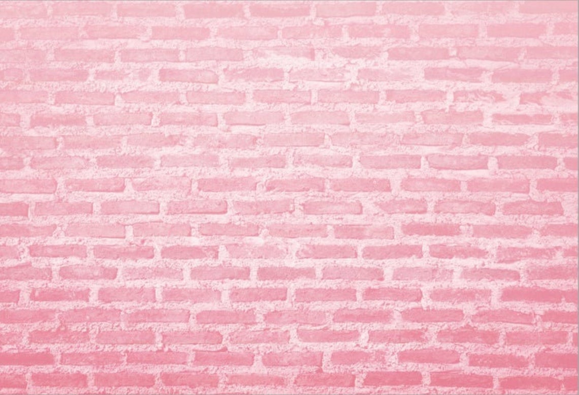 Simple Pink Brick Wall Photograph Backdrop Background Cloth - Etsy