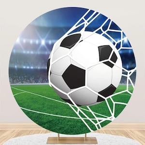 Round Backdrop Soccer Football Photography Round Backdrop World Cup Theme Backdrop For Newborn Baby Shower Birthday Fans Events Party Decor