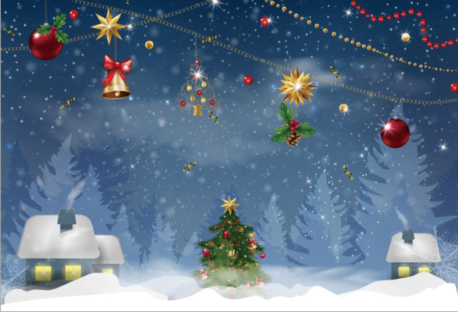 Christmas Backdrop Merry Christmas For Photograph | Etsy