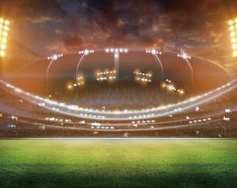 Football Field Backdrop: World Cup Party Photo Booth