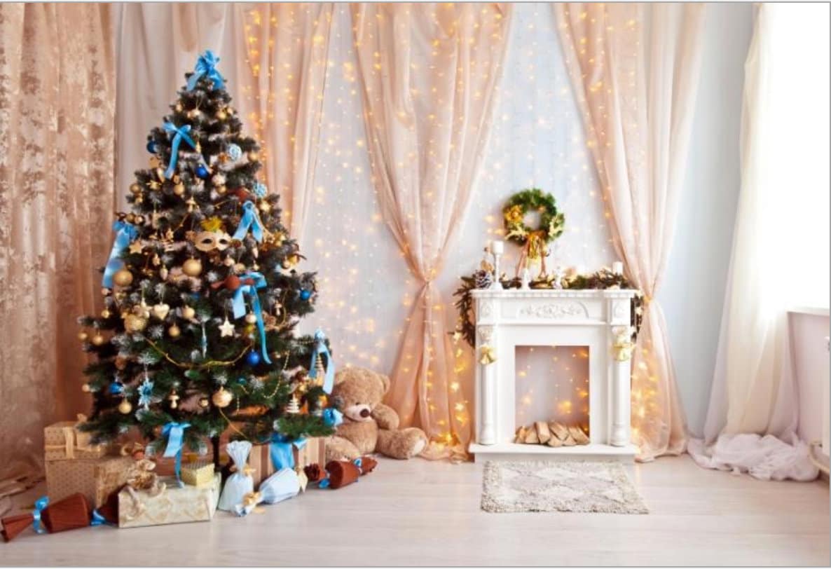 Christmas Backdrop, Beautiful Christmas Scene, for Photograph ...