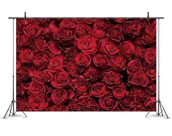 Red Rose Wall Backdrop | Etsy