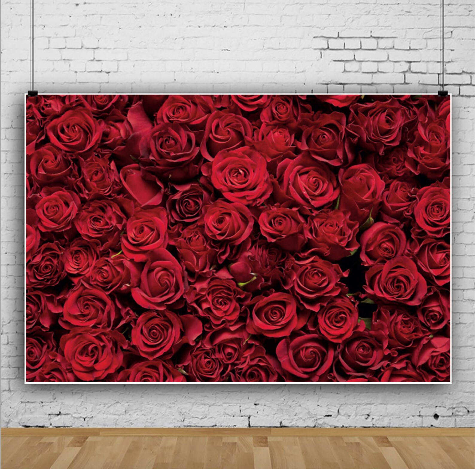 Wedding Backdrop Wedding Red Rose Wall Rose Photograph Etsy