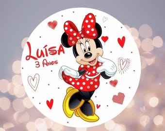 Minnie Mouse Birthday Backdrop, Girl Cartoon Photo Cover