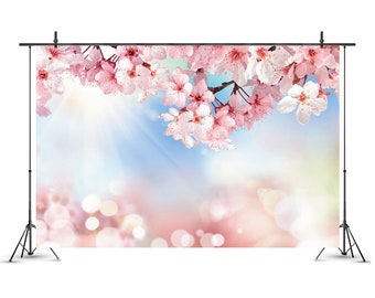 Fondo floral para fotografía de bodas, accesorio para fotomatón de fiestas