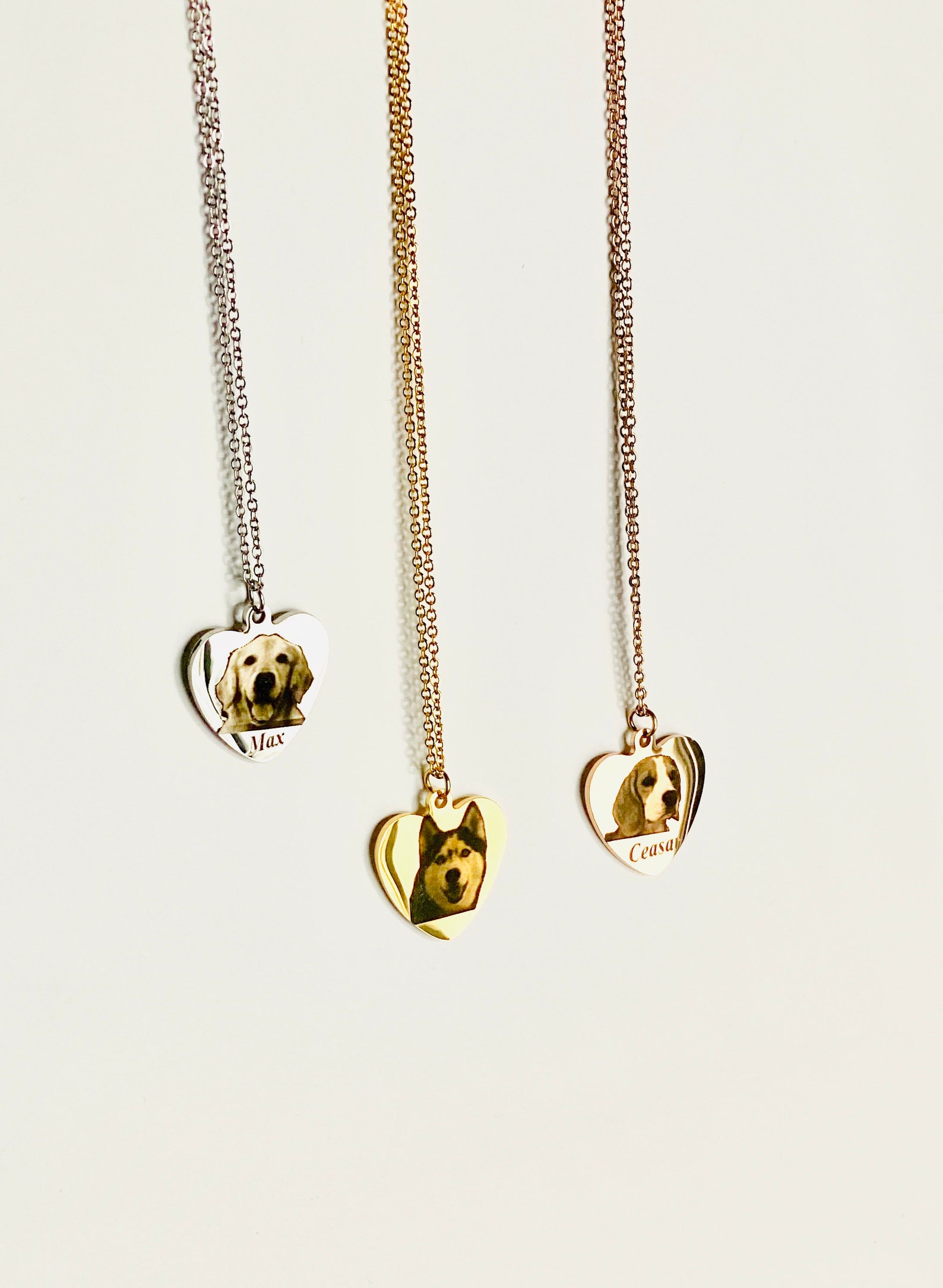 Doggy Necklace Pet Necklace Personalized Dog Necklace Etsy