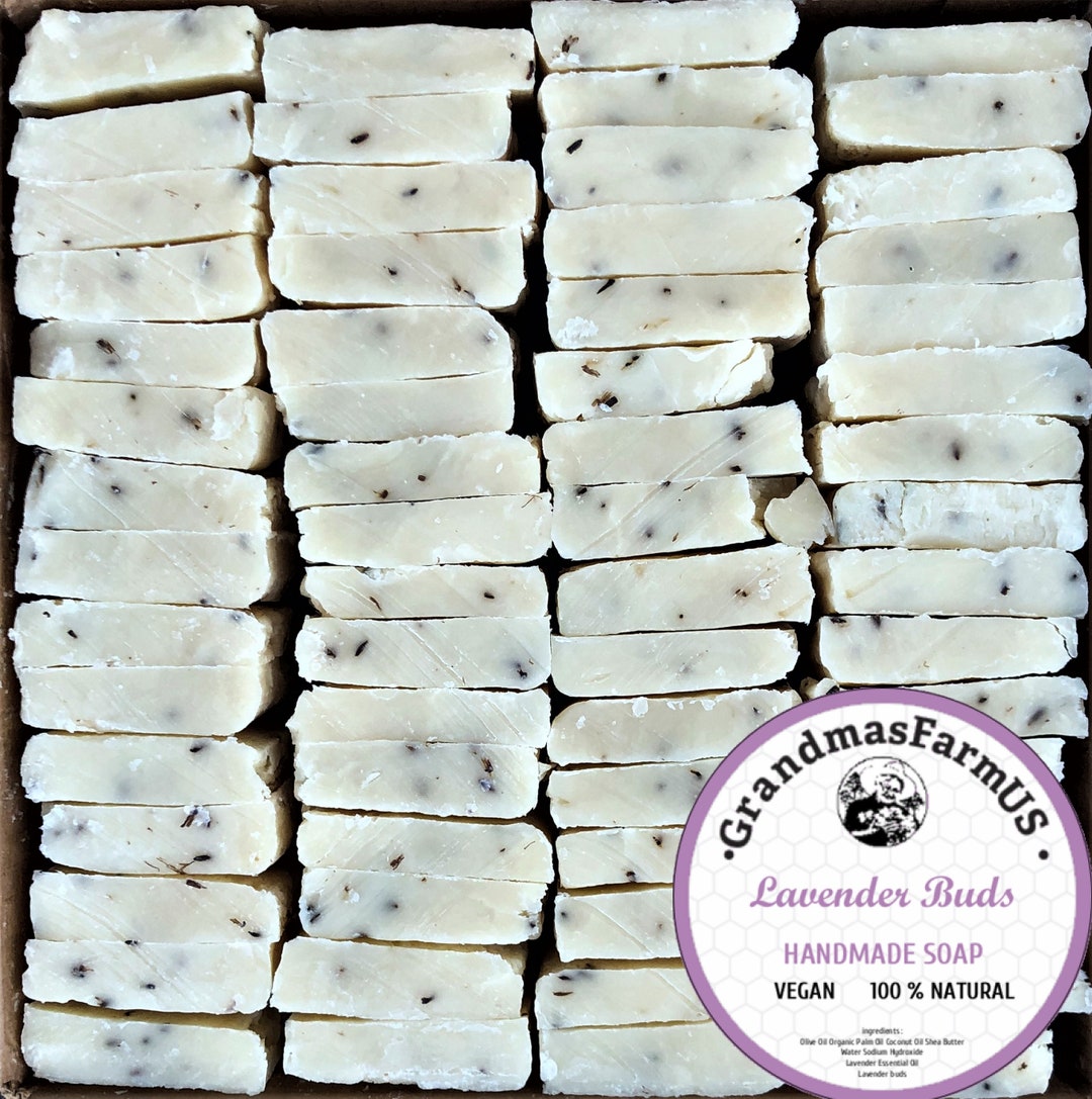 Lavender 100% Natural Handmade Soap Ends Essential Oil Soaps 15 30 60 ...