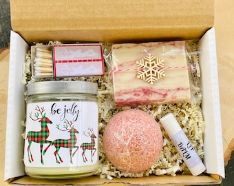 Be Jolly Spa Gift Box, Christmas Gift, Christmas Spa Gift Set, Christmas Spa Gift Box