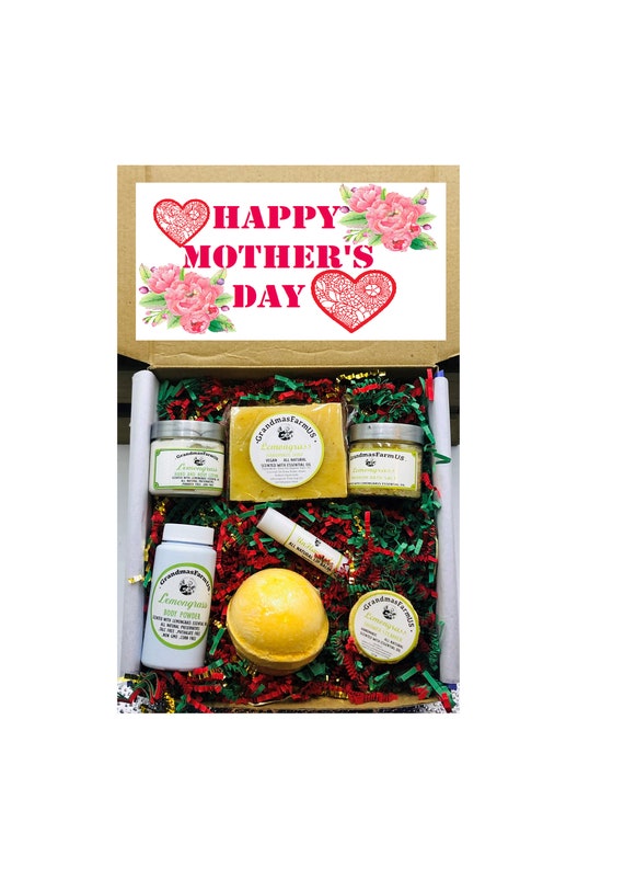 Happy Mothers Day 100 Natural SPA Gift Set Lemongrass