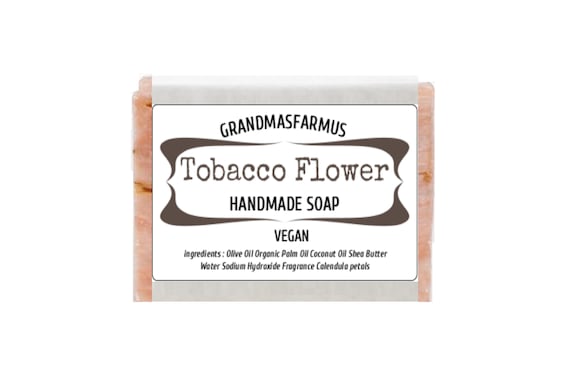 tobacco flower soap Moon Artisan Shaving Cream, 6oz each bar is a perfect blend of rich Tobacco Flower Handmade Soap, Vegan