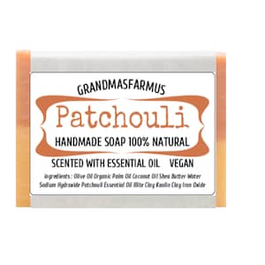 Patchouli Handmade Soap Bar Vegan ,Olive Oil, Essential Oil Soap,All Natural  Soap,Artisan Soap, Cold Process Soap Crafted