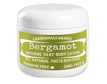 Bergamot Moisturizing Hand and Body Lotion All Natural Hand and Body Gift For Her Birthday Gift