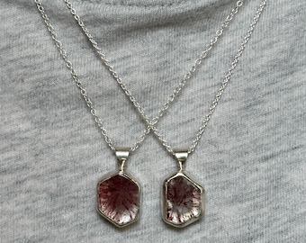 Super Seven Gemstone Pendant: Handmade Sterling Silver Necklace