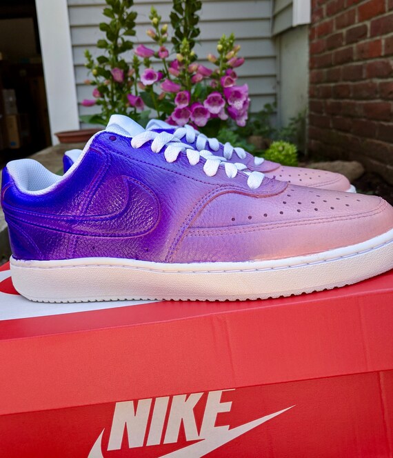pink and purple sneakers