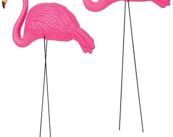2 pack - Pink Flamingos - Large - Classic Yard Decorations - Lawn Ornaments