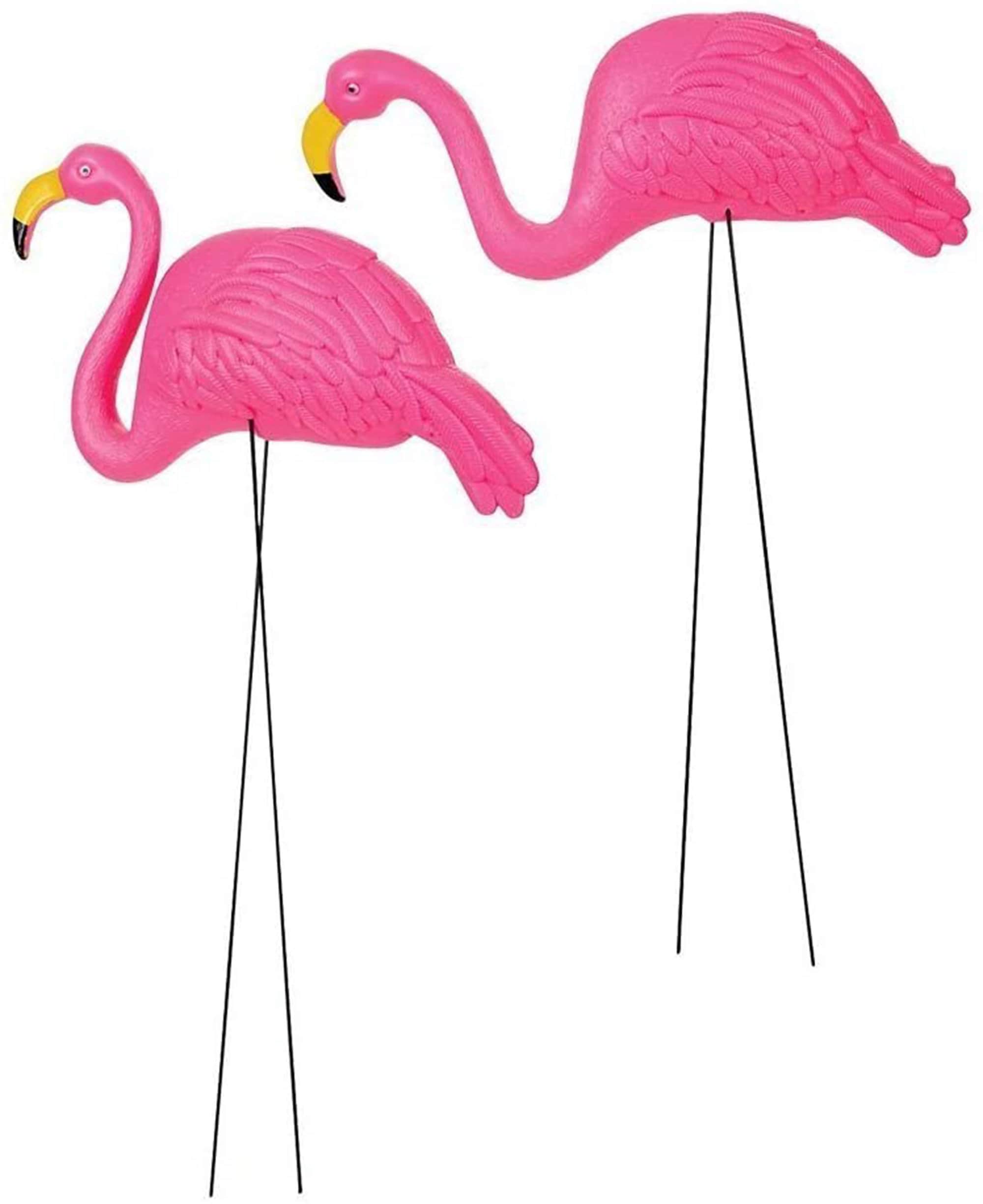 2 Pack Pink Flamingos Large Classic Yard Decorations | Etsy