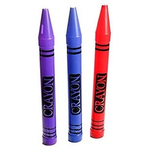 Crayon Coin Savings Bank - Measures Approximately 22.5&quot; Tall x 2.25&quot; Wide & deep