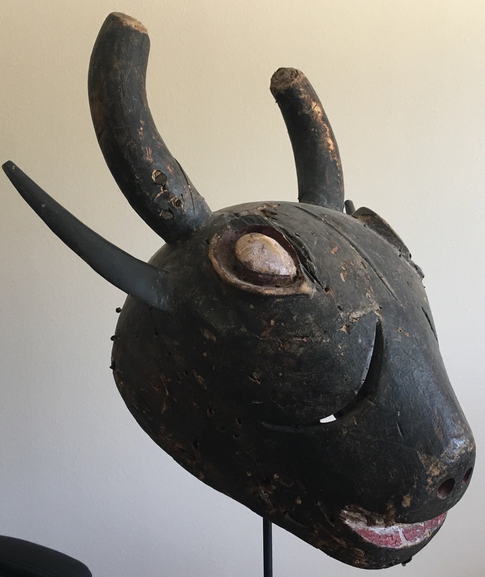 Authentic African Baule Cow Helmet Mask Etsy