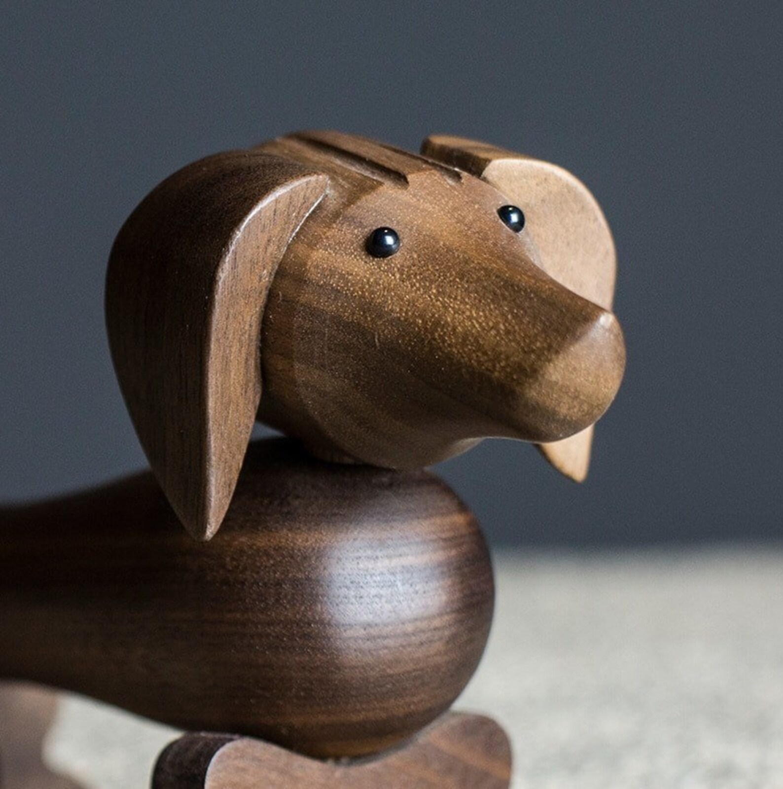 Handmade Wood Dachshund Statue Etsy UK