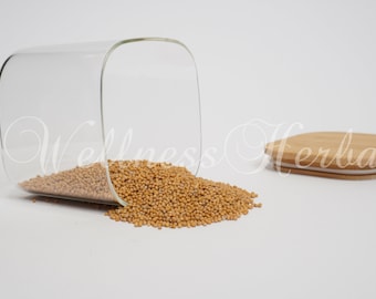 Premium Quality White Mustard Seeds | White Mustard Seeds | Mustard | Sinapis Alba | Spices | Dried Seeds, Flavorful | Cooking | Specialty