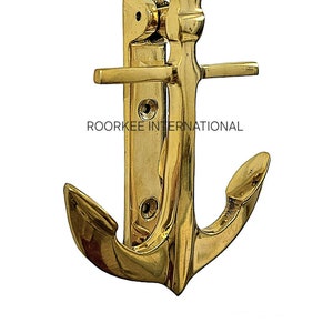 Anchor Door Knocker | Brass Door Knocker | Shinny Anchor Door Knocker | Coastal Door Knocker | Home Gate Door Knocker For Gift