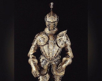 Medieval Parade armor of Alessandro Farnese Full Armor Suit Replica, Medieval Full Body Farnese Armor Suit Halloween Armor Suit