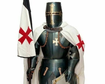 Medieval Knight Full Body Armour With Shield & Sword 15th Century Suit of Armor
