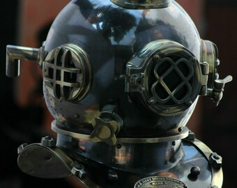 Antique Scuba Helmet Etsy